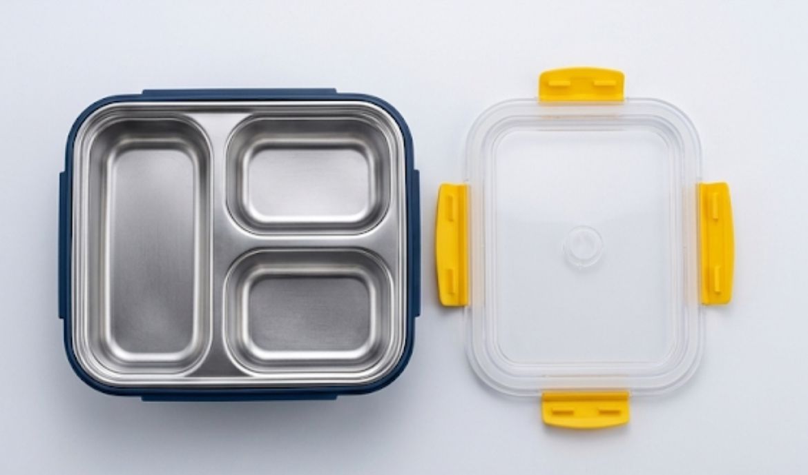 Tiffin box open view
